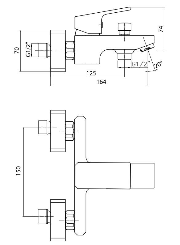 ECA Tiera Banyo Bataryası Krom Siyah Renkli 103502469