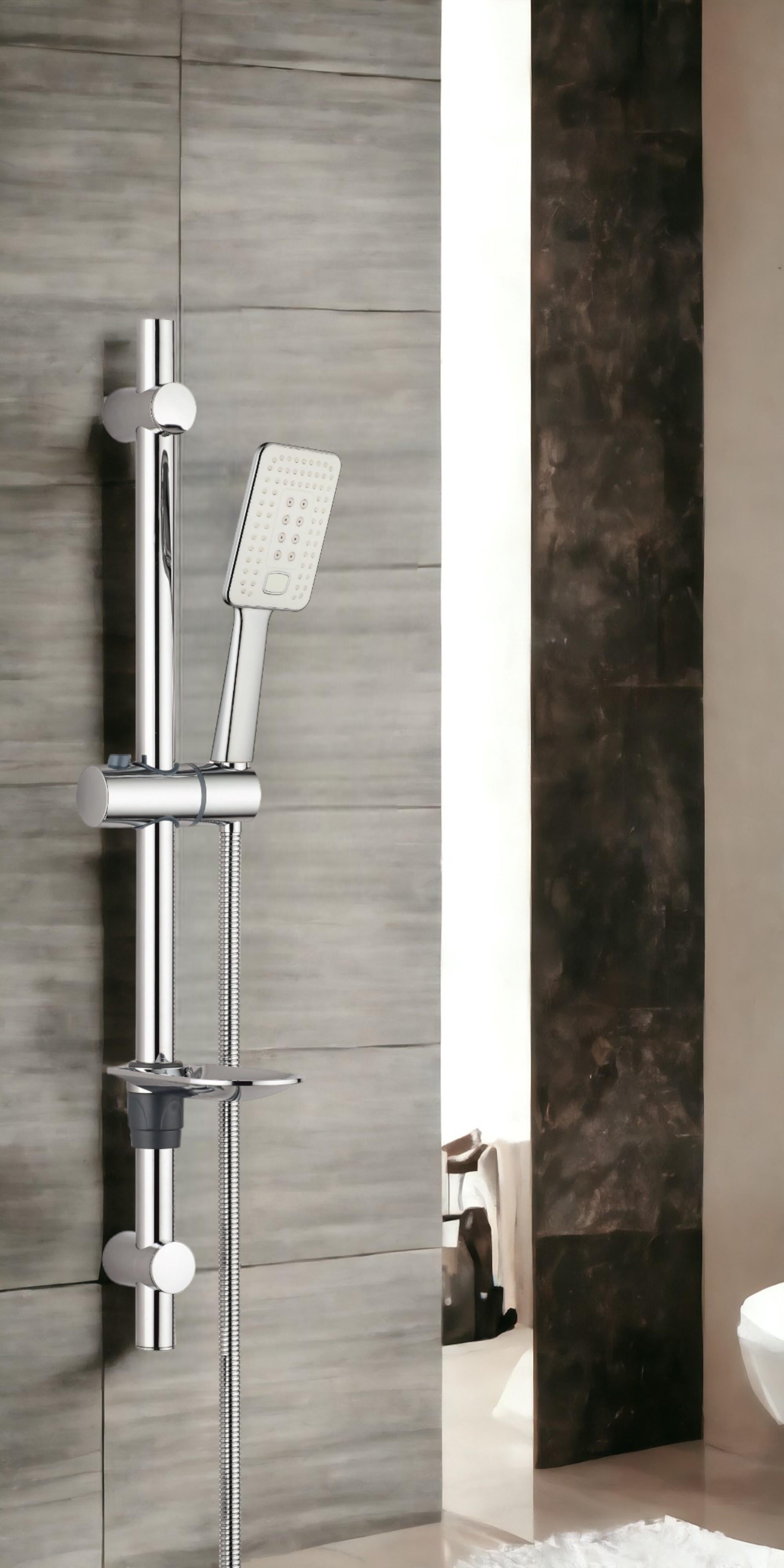 ECA Tiera Banyo Bataryası + T-MAY Çınar Oval Borulu Hareketli Sürgülü Duş Seti Üst Takımı