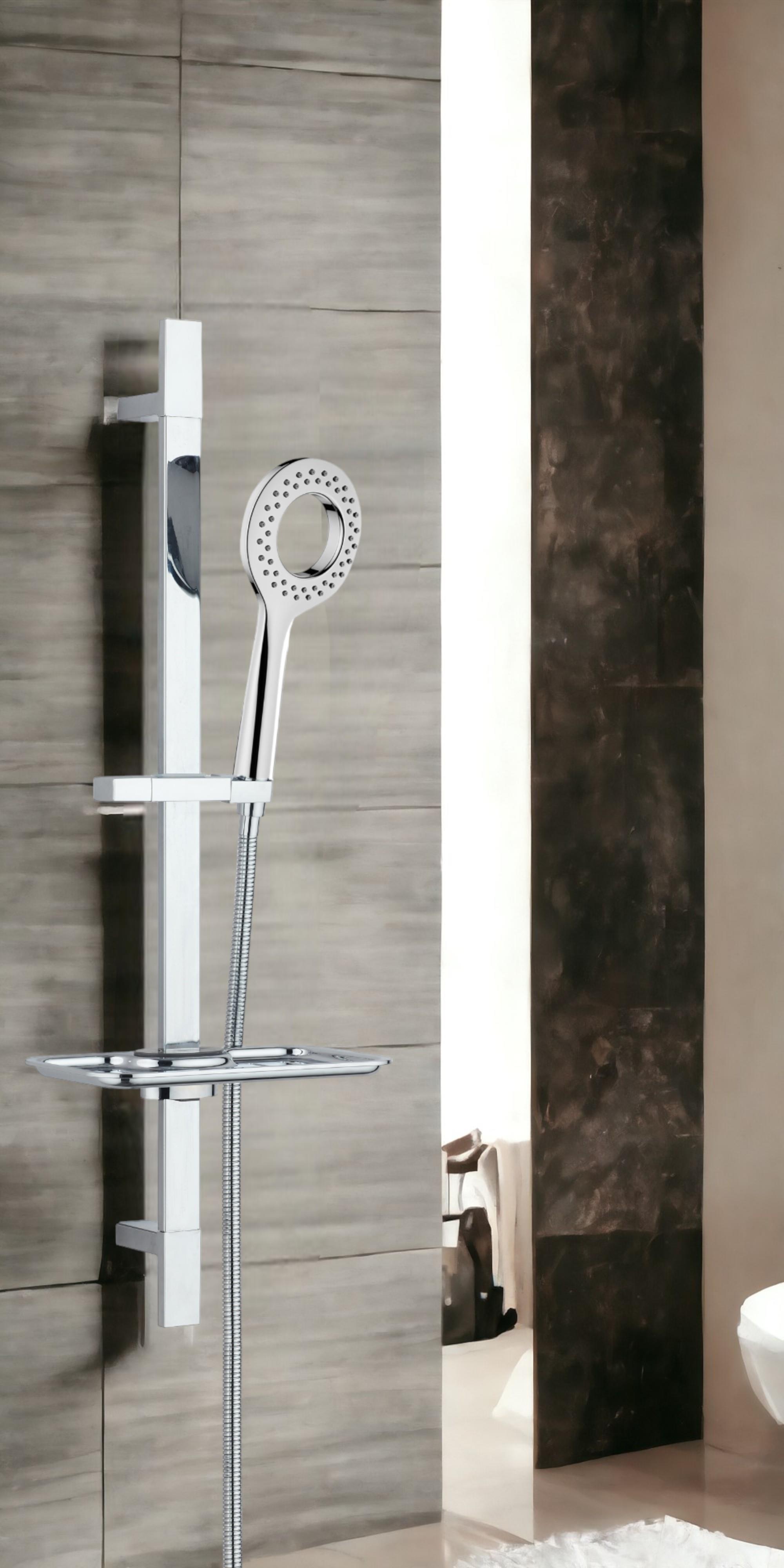ECA Tiera Banyo Bataryası + T-MAY Kalemli Kare Borulu Hareketli Sürgülü Duş Seti Üst Takımı