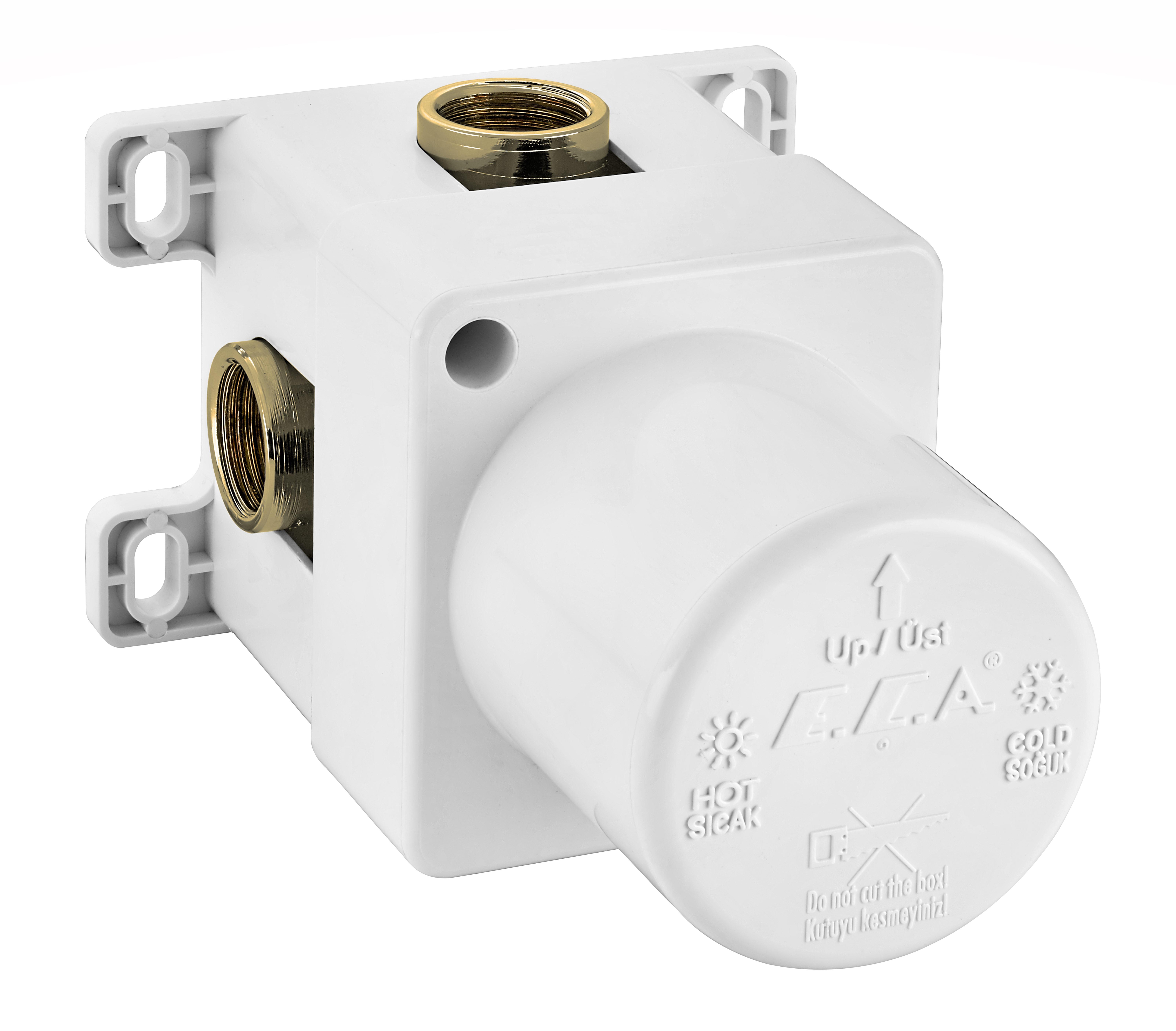 ECA Tiera Kare Ankastre Gömme Duş Bataryası Seti Tüm Parçalar Dahil 