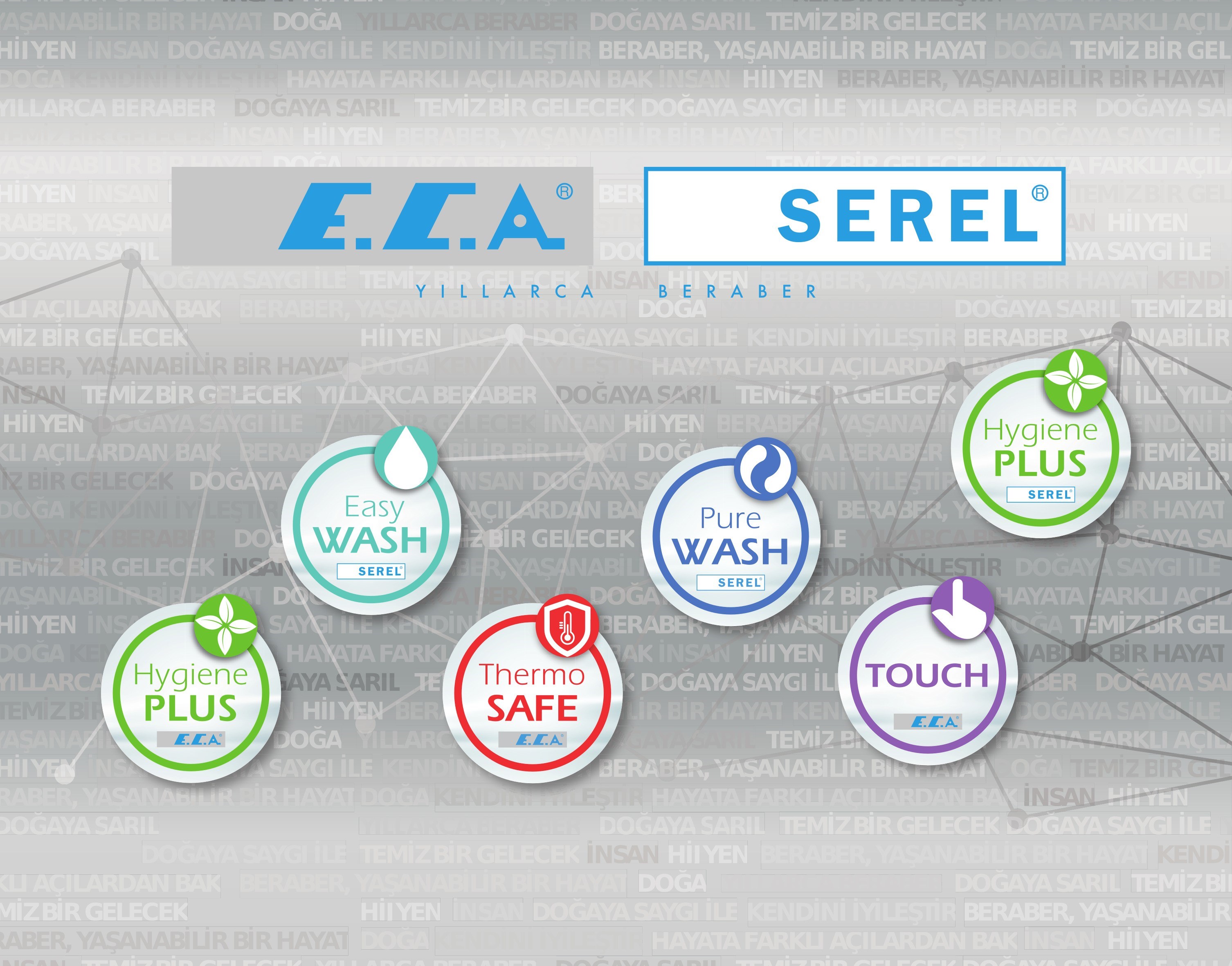 ECA Tiera Mafsallı Duş Seti Banyo Üst Takımı Altın Renkli 102817383