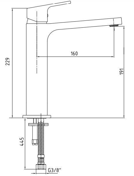 ECA Tiera Orta Boy Tip Lavabo Bataryası Kırmızı Renkli 103388003