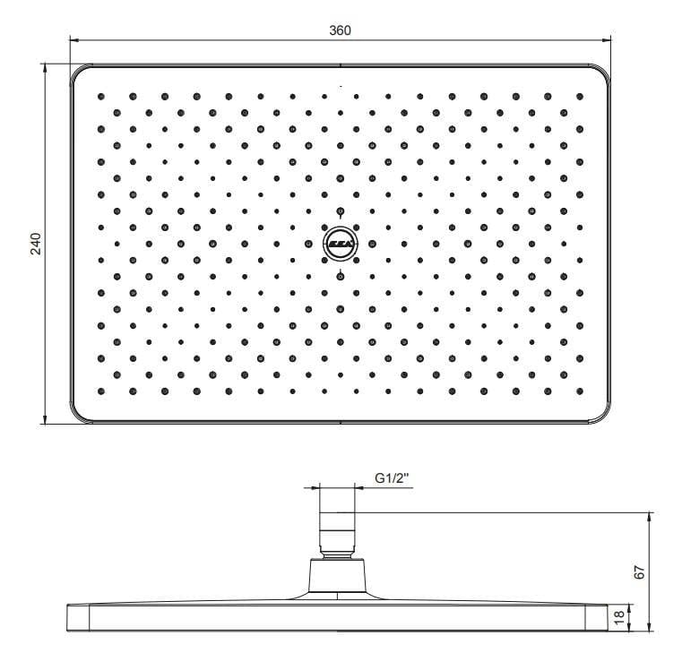 ECA Tiera Plus Ankastre Gömme Banyo Bataryası Mat Siyah Duş Seti Tüm Parçalar Dahil