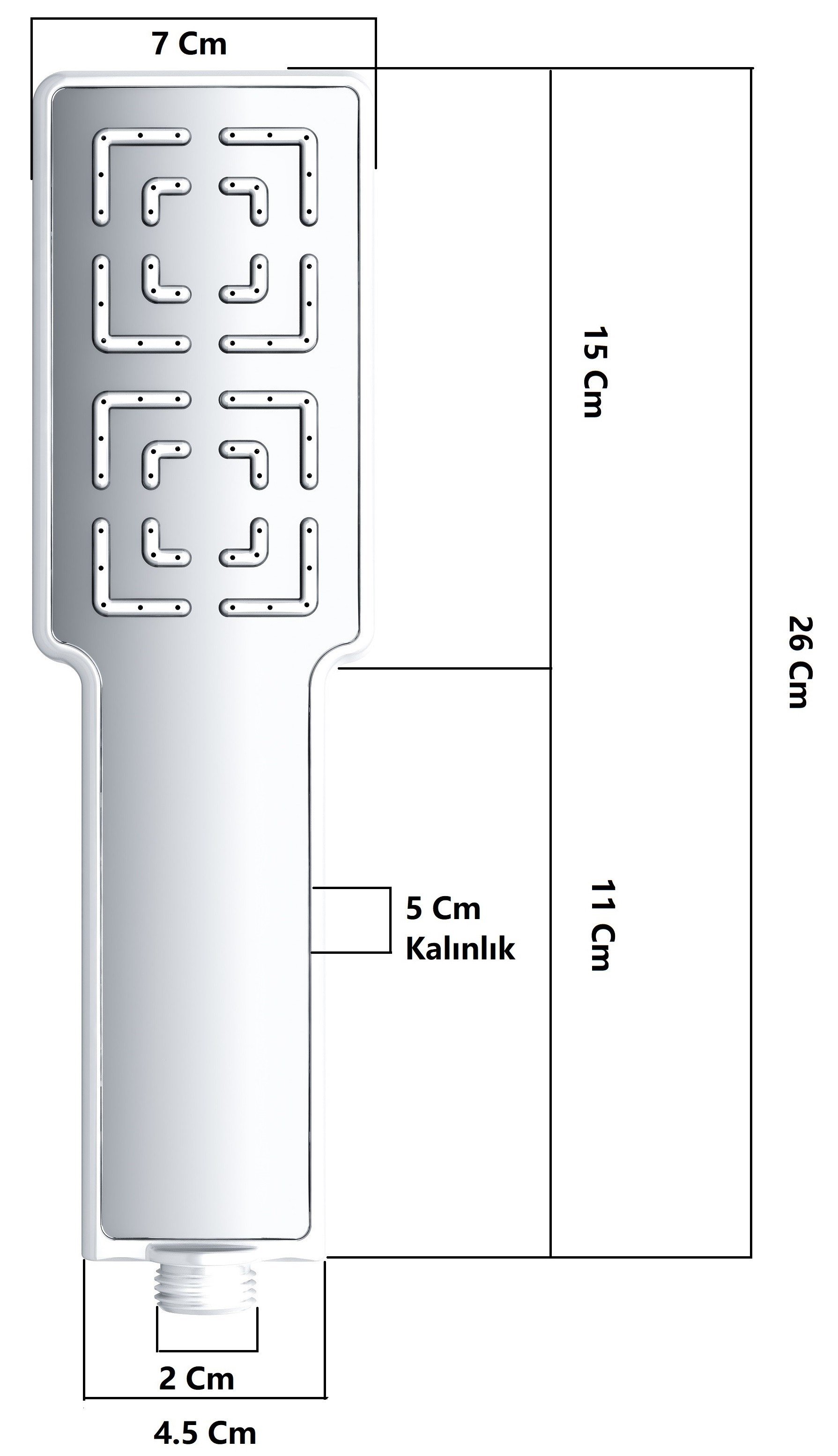 Eca Zafir Banyo Bataryası + T-MAY Sarte Tepe Duş Takımı Seti Krom Paslanmaz