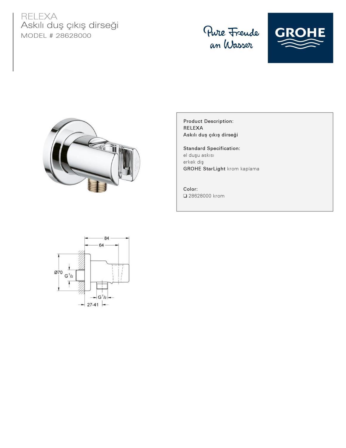 Grohe Bau Edge Ankastre Banyo Bataryası Rain New Tempesta Duş Seti