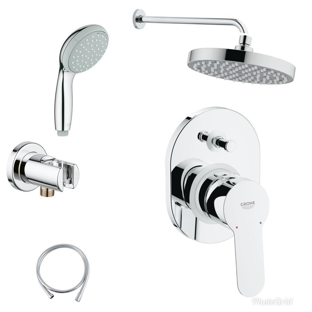 Grohe Bau Edge Ankastre Banyo Bataryası Rain New Tempesta Duş Seti