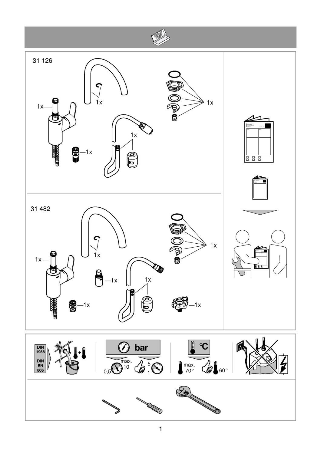 Grohe Eurostyle Cosmopolitan Mutfak Eviye Bataryası 31126002