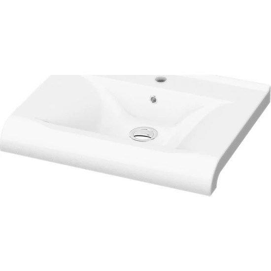 İdevit Hera 80 Cm Dolap Uyumlu Yarım Lavabo