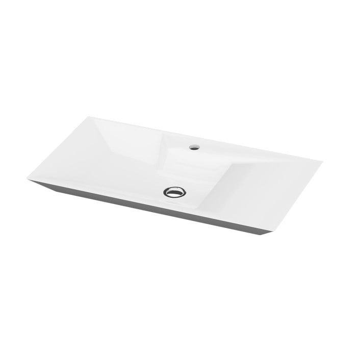 İDEVİT Lara 80CM Tezgah Üstü Dolap Uyumlu Lavabo 25 Yıl Garanti