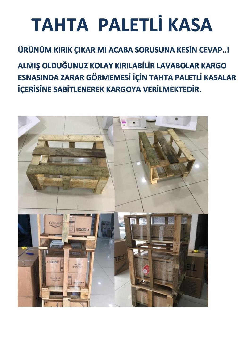 İDEVİT Vega 55CM Hilton Dolap Uyumlu Etejerli Lavabo 5 Yıl Garanti