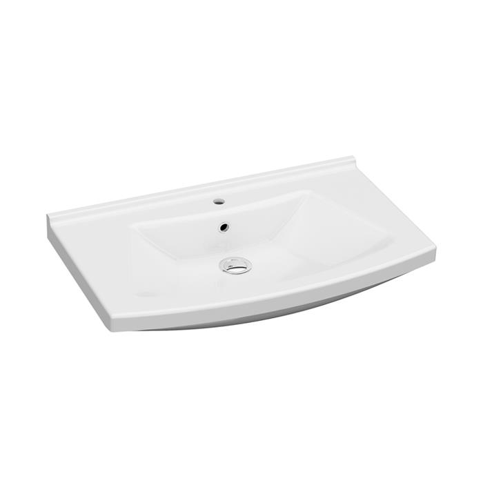 İDEVİT Vega 85CM Hilton Dolap Uyumlu Etejerli Lavabo 5 Yıl Garanti