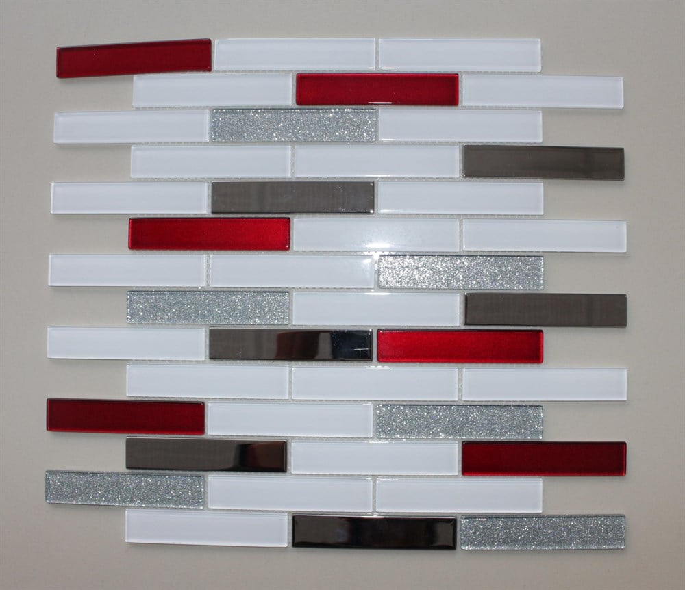 Mcm Mutfak Tezgah Arası Kristal Cam Mozaik Mp 925 - 20 x 98