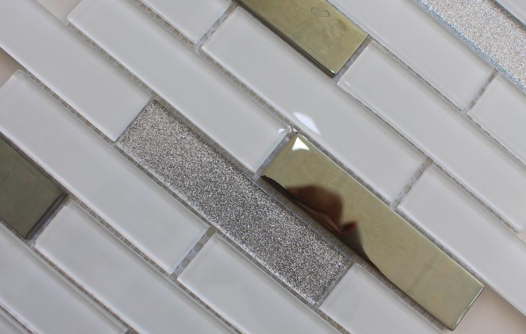 Mutfak Tezgah Arası Kristal Cam Mozaik 2,5 x 10