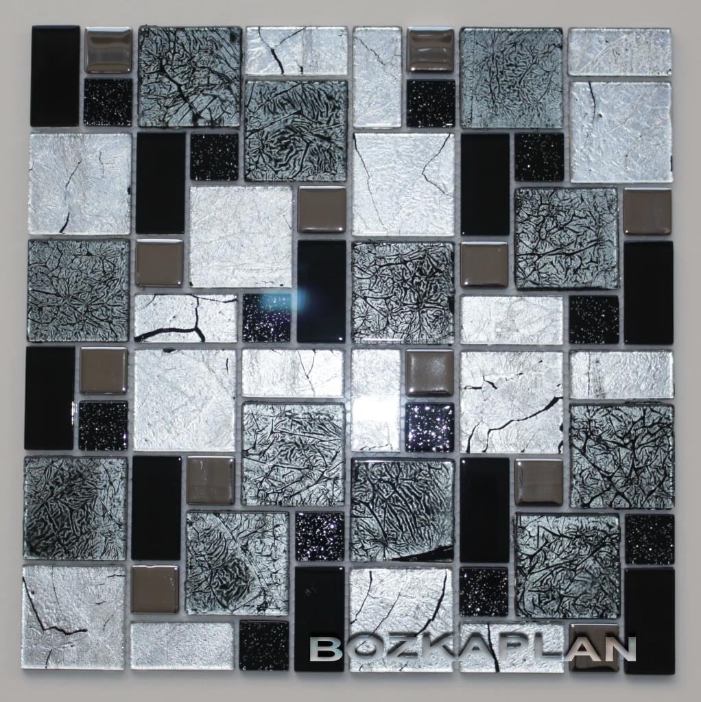 Mutfak Tezgah Arası Kristal Cam Mozaik MCM Roma 412/S