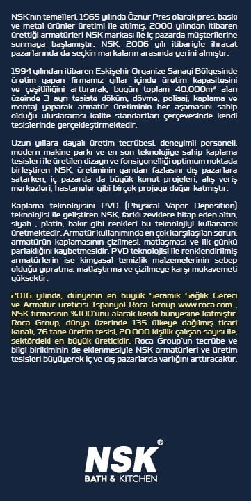 Nsk Lisera Mutfak/Eviye Bataryası Aç Kapa 5 Yıl Garanti N2063402