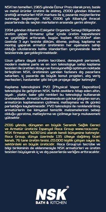 Nsk Lisera Mutfak/Eviye Bataryası Aç Kapa 5 Yıl Garanti N2063402