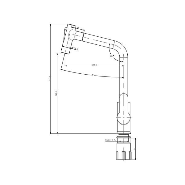 Nsk Magestic Pull-Out Eviye Mutfak Bataryası Krom N2041302