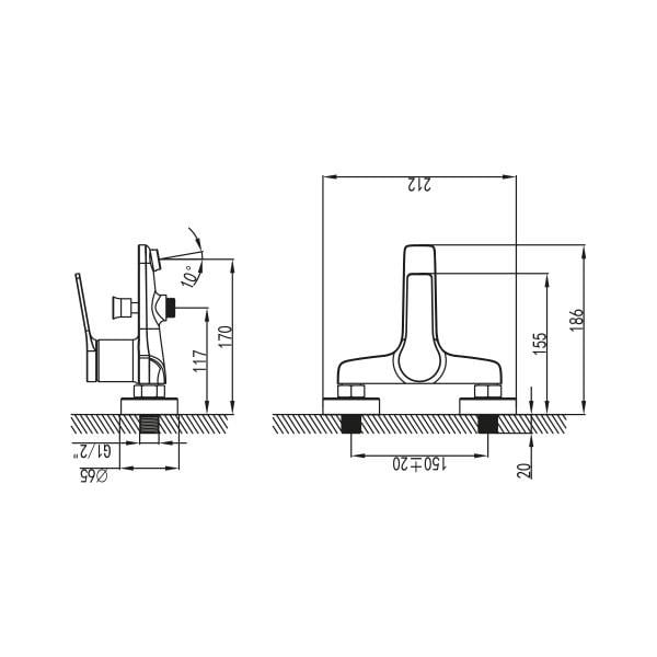 Nsk Nobia Banyo Bataryası Mix Aç Kapa 5 Yıl Garantili N3030702