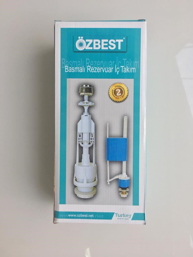 ÖZBEST Basmalı Klozet Rezervuar İç Takım 2 Yıl Garanti