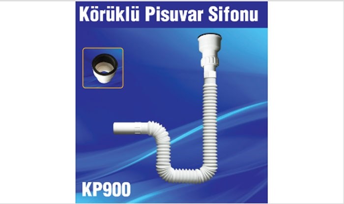 ÖZBEST Körüklü Pisuvar Sifonu (Gideri)