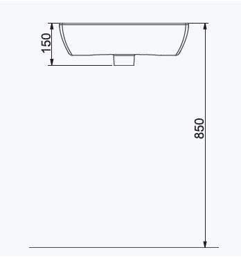 Seramiksan 28x45 Lavabo