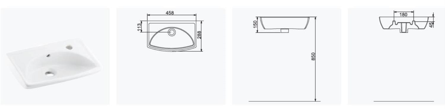 Seramiksan 28x45 Lavabo