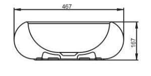 Seramiksan Aqua Tezgah Üstü Çanak Lavabo 47CM