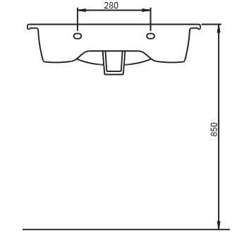 Seramiksan Luna Flat Lavabo 65 CM