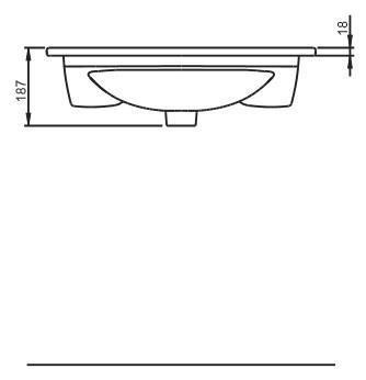 Seramiksan Luna Flat Lavabo 65 CM