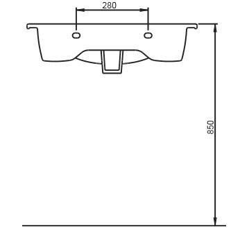 Seramiksan Luna Flat Lavabo 65 CM
