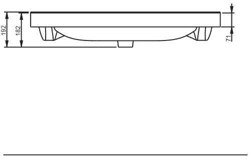 Seramiksan Luna Tezgah Lavabo 100CM