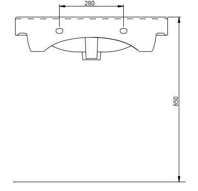 Seramiksan Luna Tezgah Lavabo 65CM