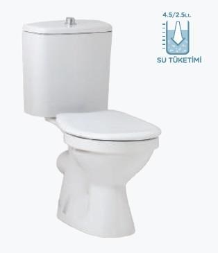 Seramiksan Natura Arkadan Çıkışlı Klozet