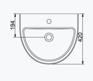 Seramiksan Natura Lavabo 50CM