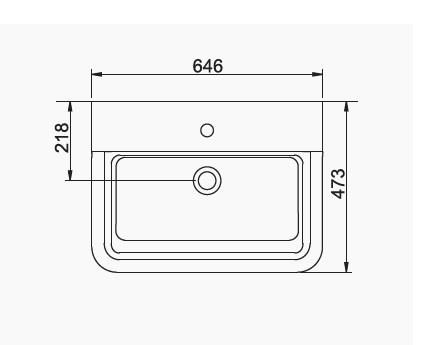 Seramiksan Ocean Plus Lavabo 65 cm Hilton Dolap Uyumlu