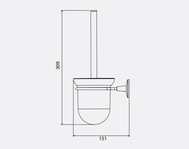 Serel Banyo Lale Tuvalet / Klozet Fırçalığı 140101012 E.C.A