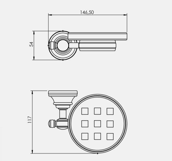 Serel Banyo Luna Katı Sabunluk Krom 140110002 E.C.A