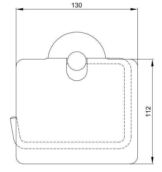Serel Banyo Minimal Tuvalet Kağıtlığı Kapaklı 102124198 E.C.A