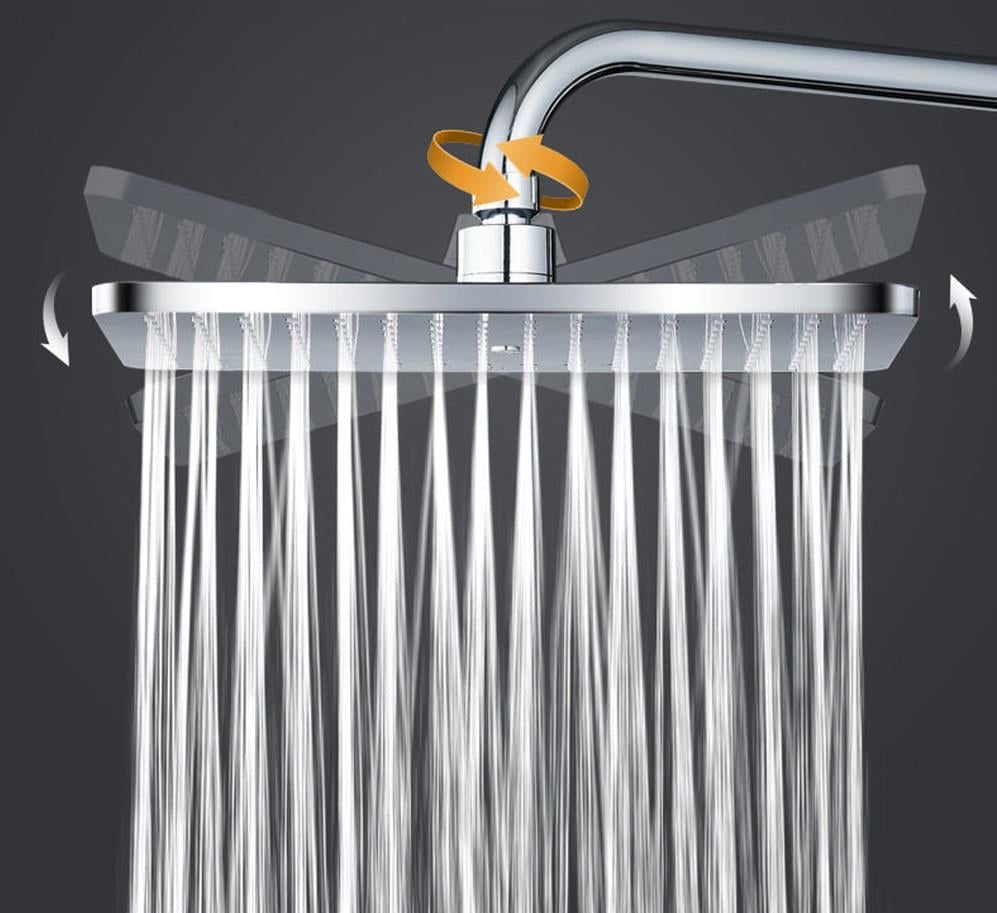 T-MAY Banyo Belen Tepe Duş Takımı Seti Krom Paslanmaz