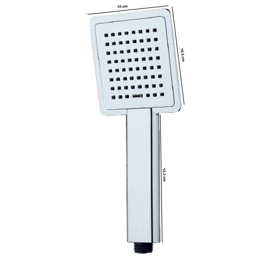 T-MAY Banyo Çam İnce Kare El Duş Seti Başlığı Tasarruflu Krom