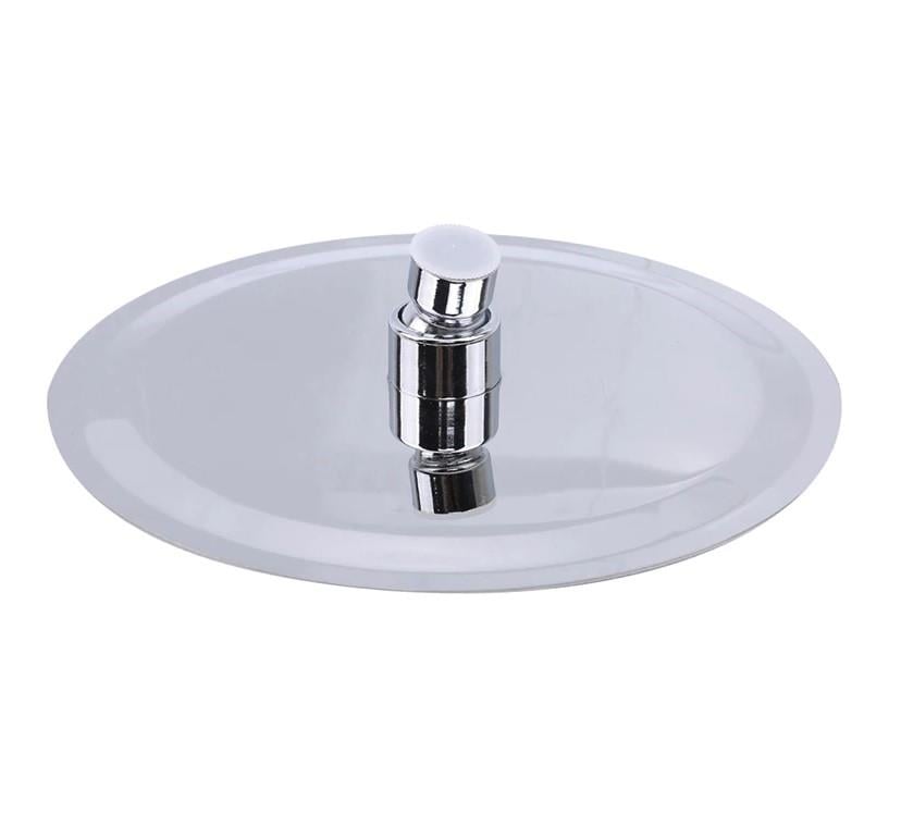T-MAY Banyo Sardes Oval İnce Tepe Duş Seti Başlığı 25x25 Paslanmaz Metal