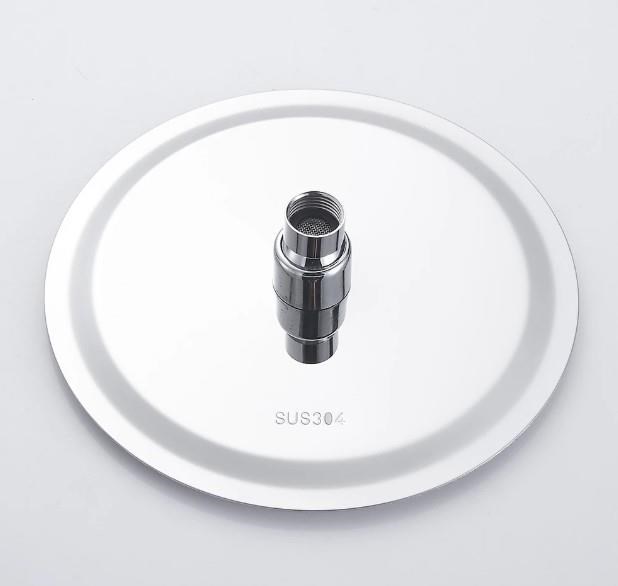 T-MAY Banyo Sardes Oval İnce Tepe Duş Seti Başlığı 25x25 Paslanmaz Metal