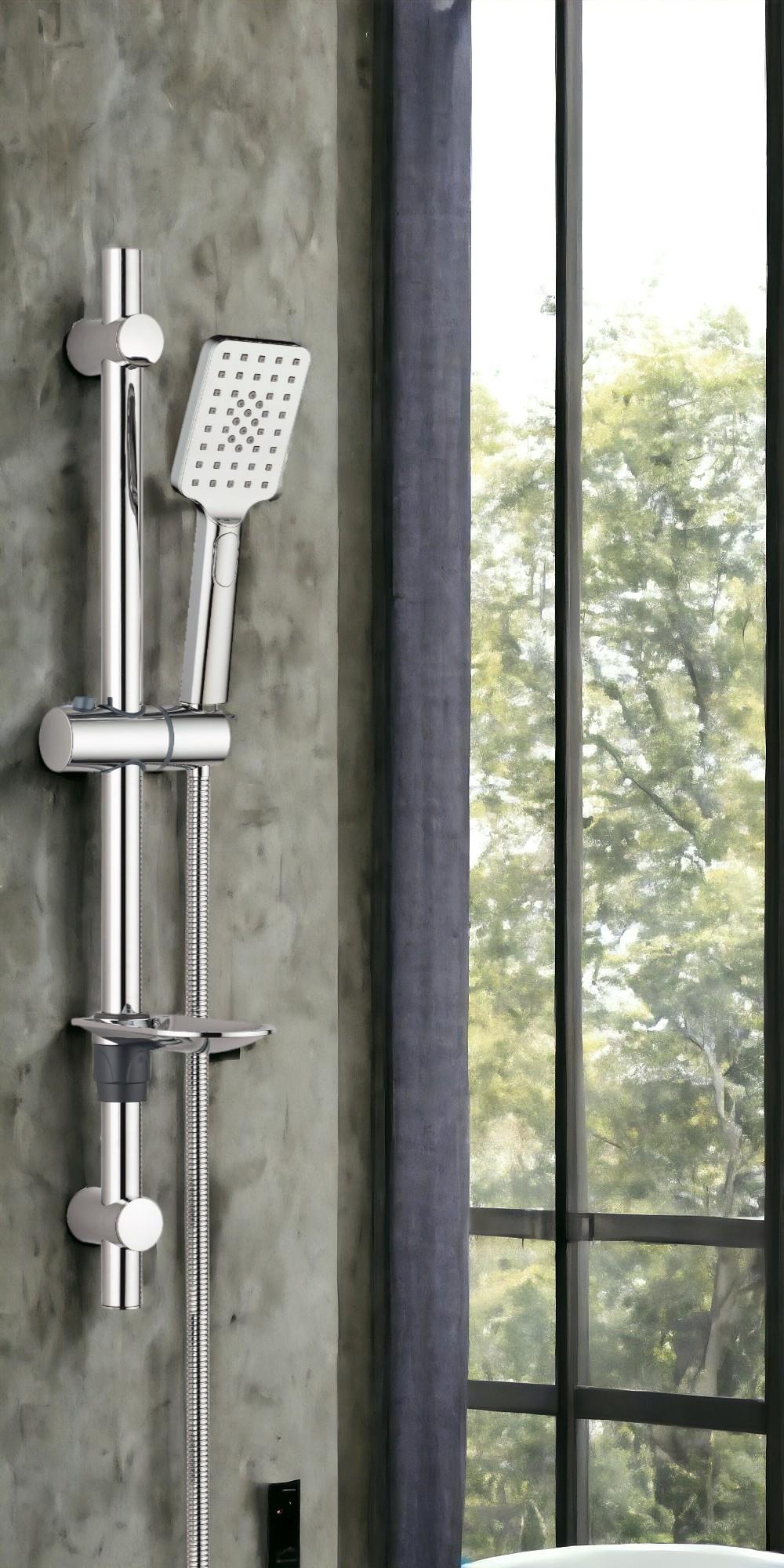 T-MAY Belen Oval Borulu Hareketli Sürgülü Duş Seti Üst Takımı