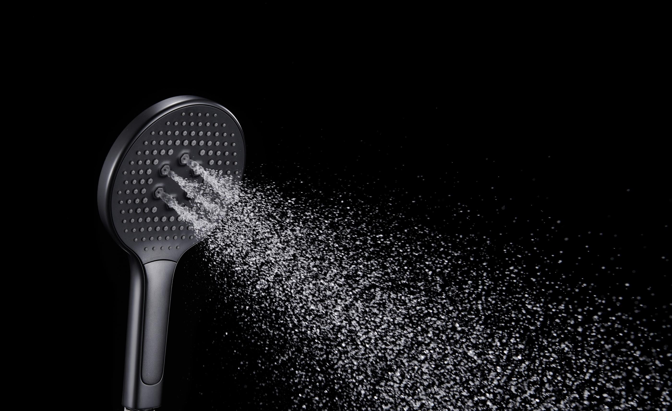 T-MAY Halıtlı Yuvarlak El Duş Seti Başlığı Tasarruflu 