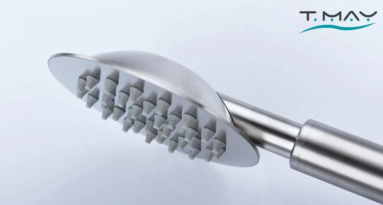 T-MAY Sardes Mat İnox Eko Mafsallı Duş Seti Üst Takımı