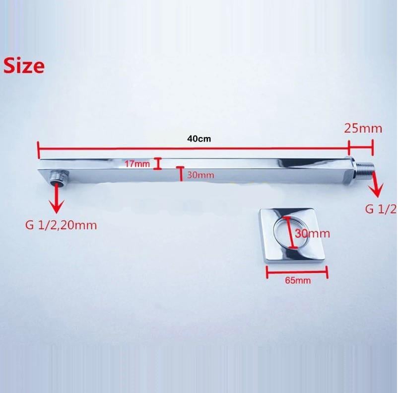 T-MAY Sart-Ç Ankastre Gömme Banyo Bataryası Duş Seti  Tüm Parçalar Dahil 25x25 Başlık