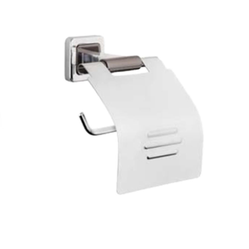 Tema Banyo Local Tuvalet Kağıtlığı Kapaklı Titan Renkli Krom      71511-2
