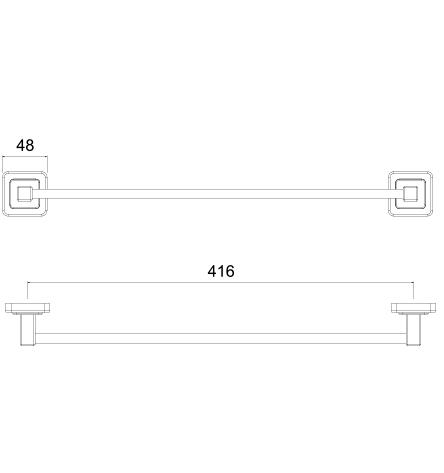 Tema Banyo Premium Local  Uzun Havluluk 48cm Titan Renkli 71505-2