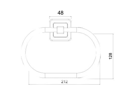Tema Banyo Premium Local Yuvarlak Havluluk Altın Renk Krom  71508-1