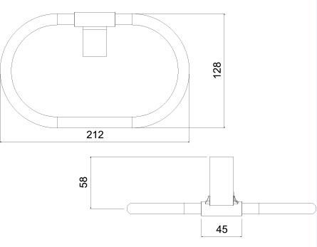 TEMA Banyo Premium Yuvarlak Havluluk 71008